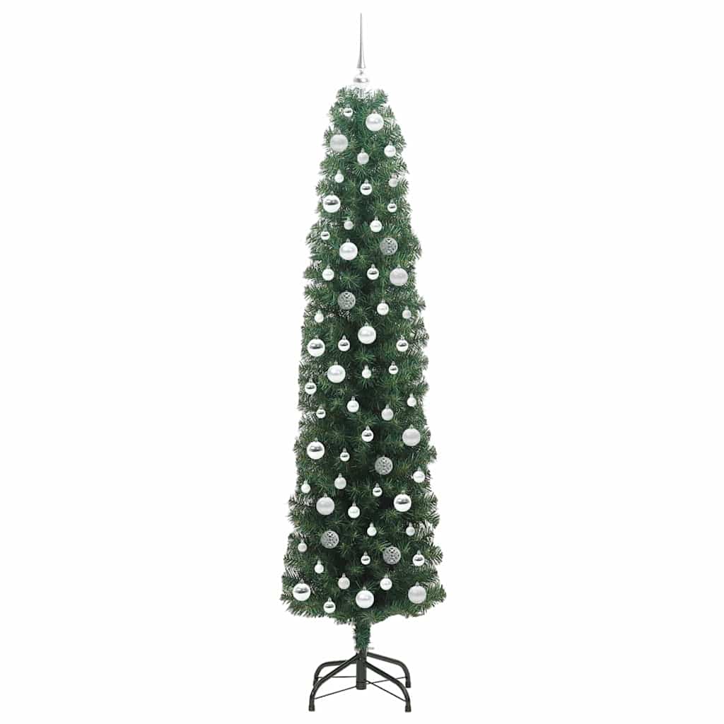Artificial Christmas Tree with 300 LEDs with Stand Green 210 cm